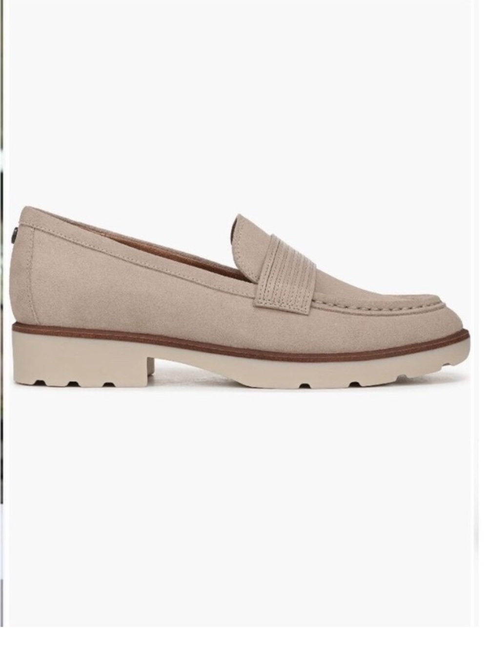VIONIC Loafers Corinne Genuine Suede in Lucid Beige Current Excellent Size 6.5